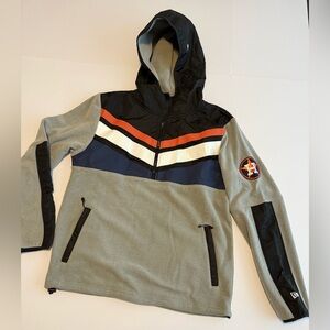 NWOT Men’s New Era Fleece Huston Astros Quarter Zip Hoodie, Size Medium